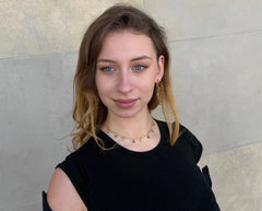 Botswana Achat Ketten-Ohrstecker mit vergoldetem 925 Silber