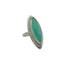 925 Silber Ring mit Chalcedon Stein