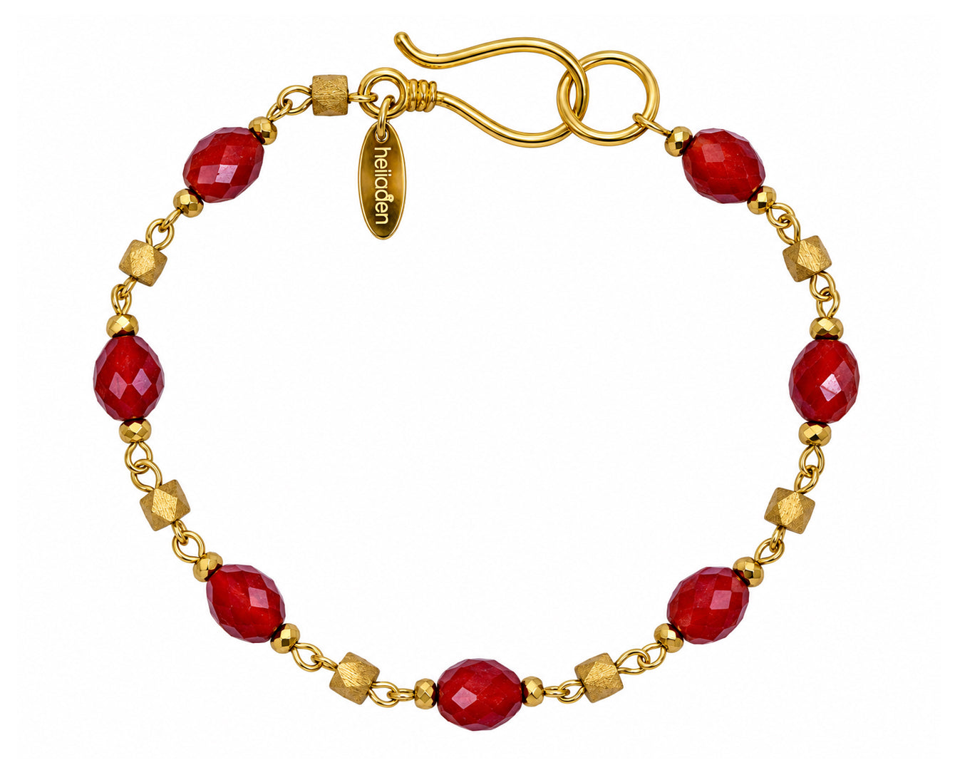 Antikes Armband aus Karneol und Messing