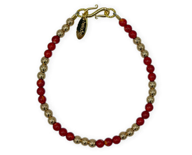 Maria von Burgund Armband mit Karneol und Hämatit