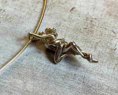 925 Silber Anhänger mit Figur zweier Liebender