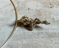 925 Silber Anhänger mit Figur zweier Liebender