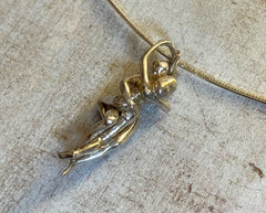 925 Silber Anhänger mit Figur zweier Liebender