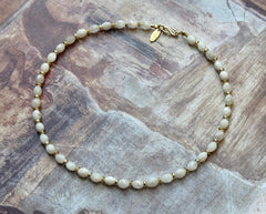 Vergoldetes 925 Silber Collier mit Mondsteinen