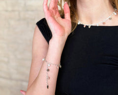 925 Silber Armband mit Botswana Achat