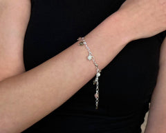 925 Silber Armband mit Botswana Achat
