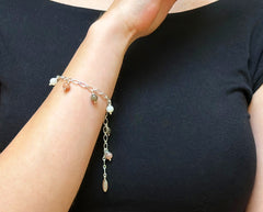 925 Silber Armband mit Botswana Achat