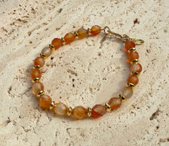 925 Silber Armband mit Karneol