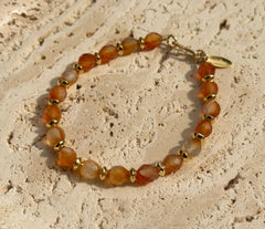 925 Silber Armband mit Karneol