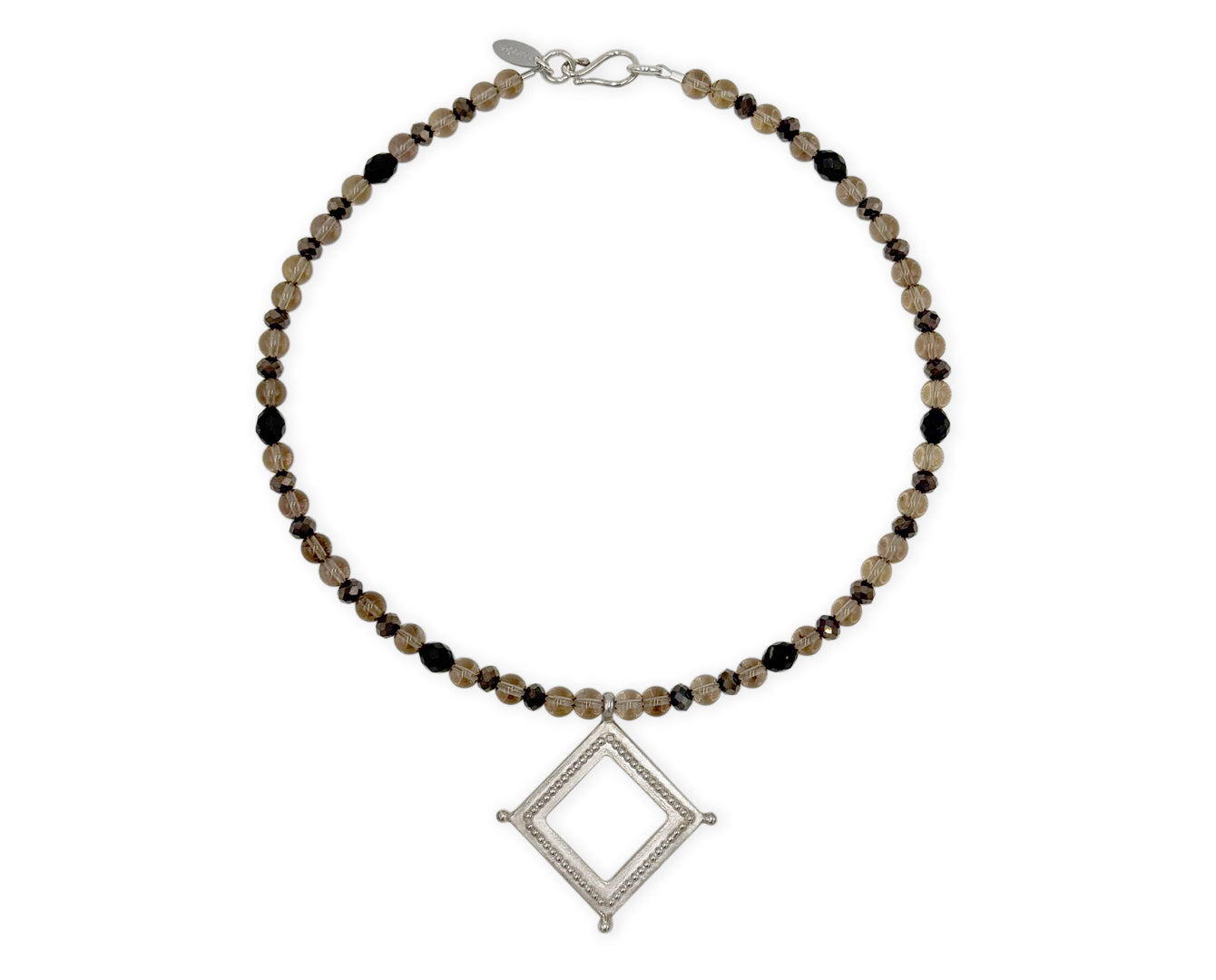 925 Silber Collier mit gotischem Anhänger