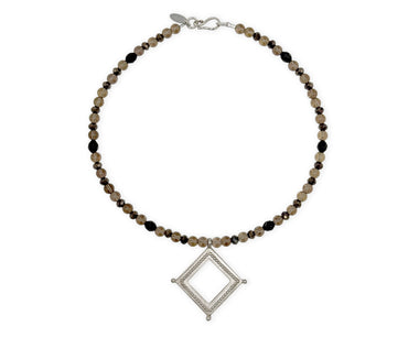 925 Silber Collier mit gotischem Anhänger