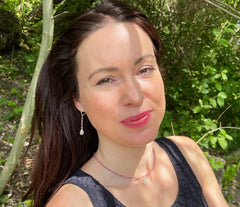 925 Silber Brisur Ohrringe mit Tropfenform und rosa Turmalin