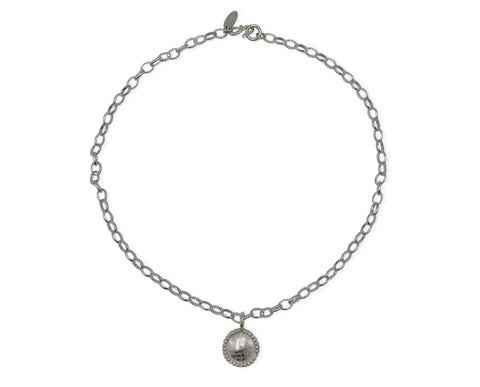 Solides Silber Collier mit einem Anhänger