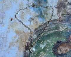 Solides Silber Collier mit einem Anhänger