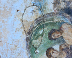 Solides Silber Collier mit einem Anhänger