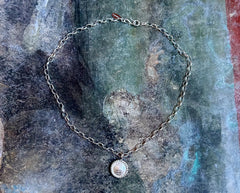 Solides Silber Collier mit einem Anhänger