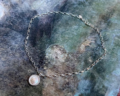 Solides Silber Collier mit einem Anhänger