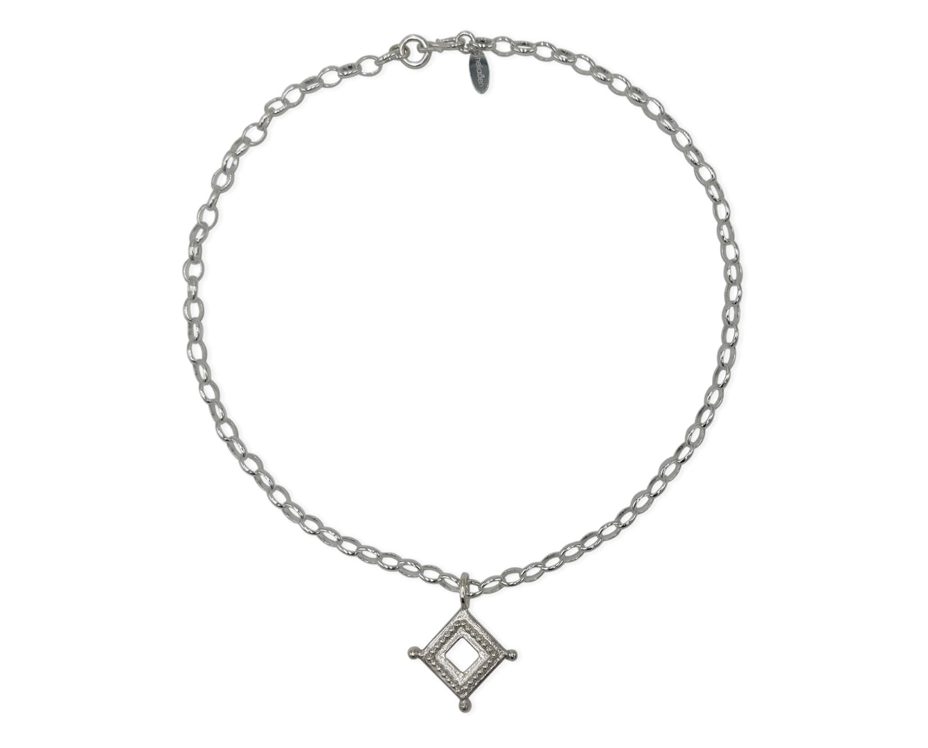 Silber Collier mit gotischen Anhänger