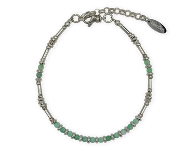 925 Silber Armband mit grünen Smaragden