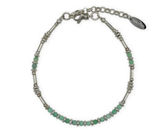 925 Silber Armband mit grünen Smaragden