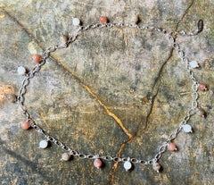 Silber Kette mit Achat Botswana