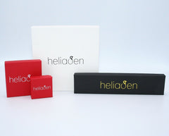 Geometrische 925 Silber Bernstein Ohrstecker in Cognacfarbe