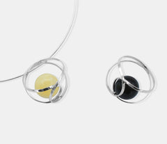 Umwickelter 925 Silber Bernsteinanhänger in Kirschfarbe