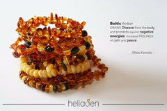 Gelbweißes Natur Bernstein Armband in verschiedenen Maserungen