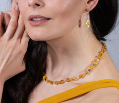 Vergoldete elegante Bernstein Ohrstecker aus 925 Silber Dreiecken