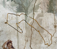 Lange vergoldete 925 Silber Kette mit runden Plättchen