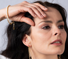 Mehrreihiges vergoldetes 925 Silber Armband mit Zuchtperlen